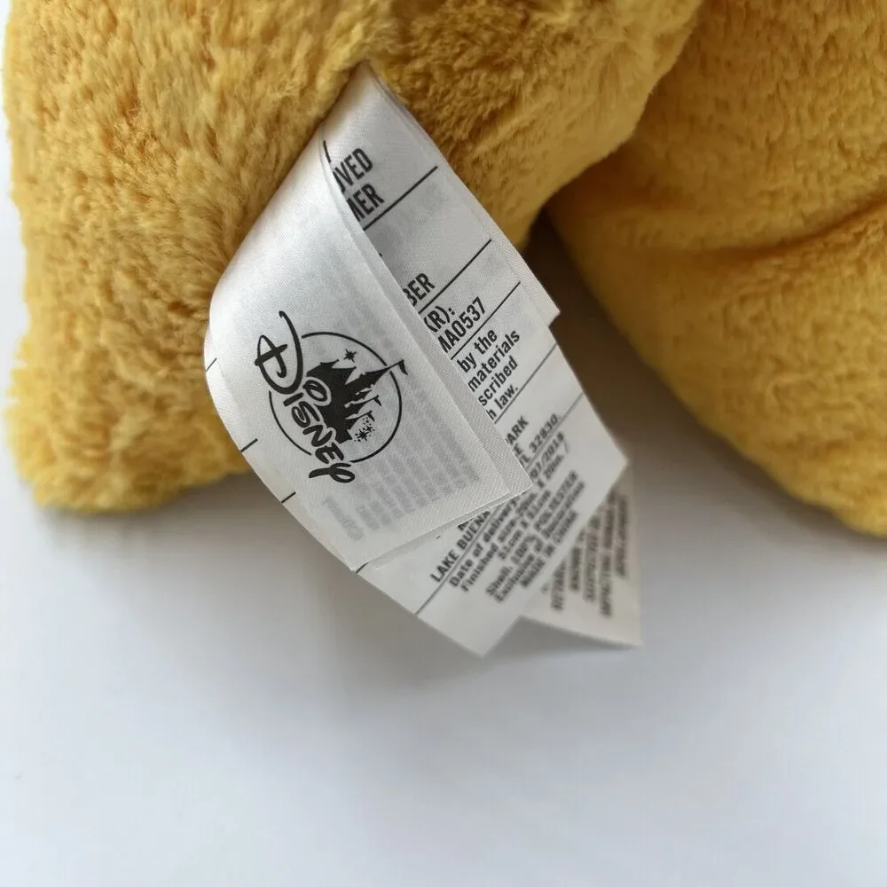 Disney Parks Pluto Plush PillowPet Folding Yellow Dog Stuffed Animal Soft Toy